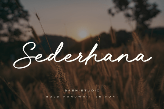 Sederhana Font